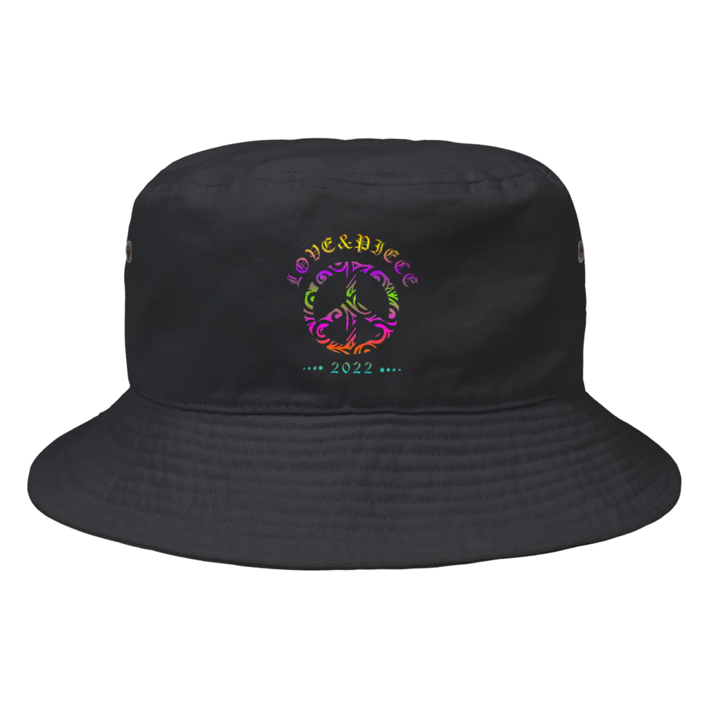 薈.collectionのLove＆peaceシリーズRainbowcolorバージョン Bucket Hat