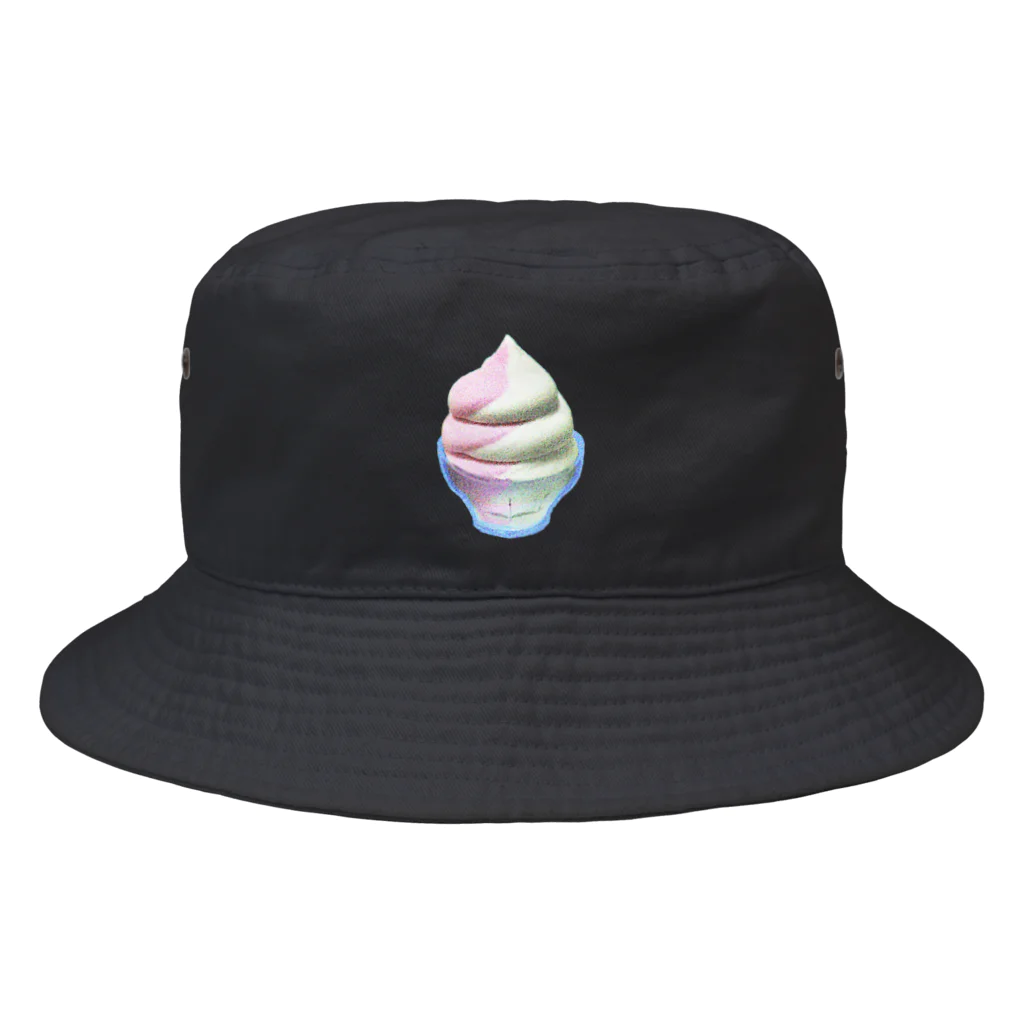 脂身通信Ｚのソフトクリーム（ストロベリーとバニラ）_220904 Bucket Hat