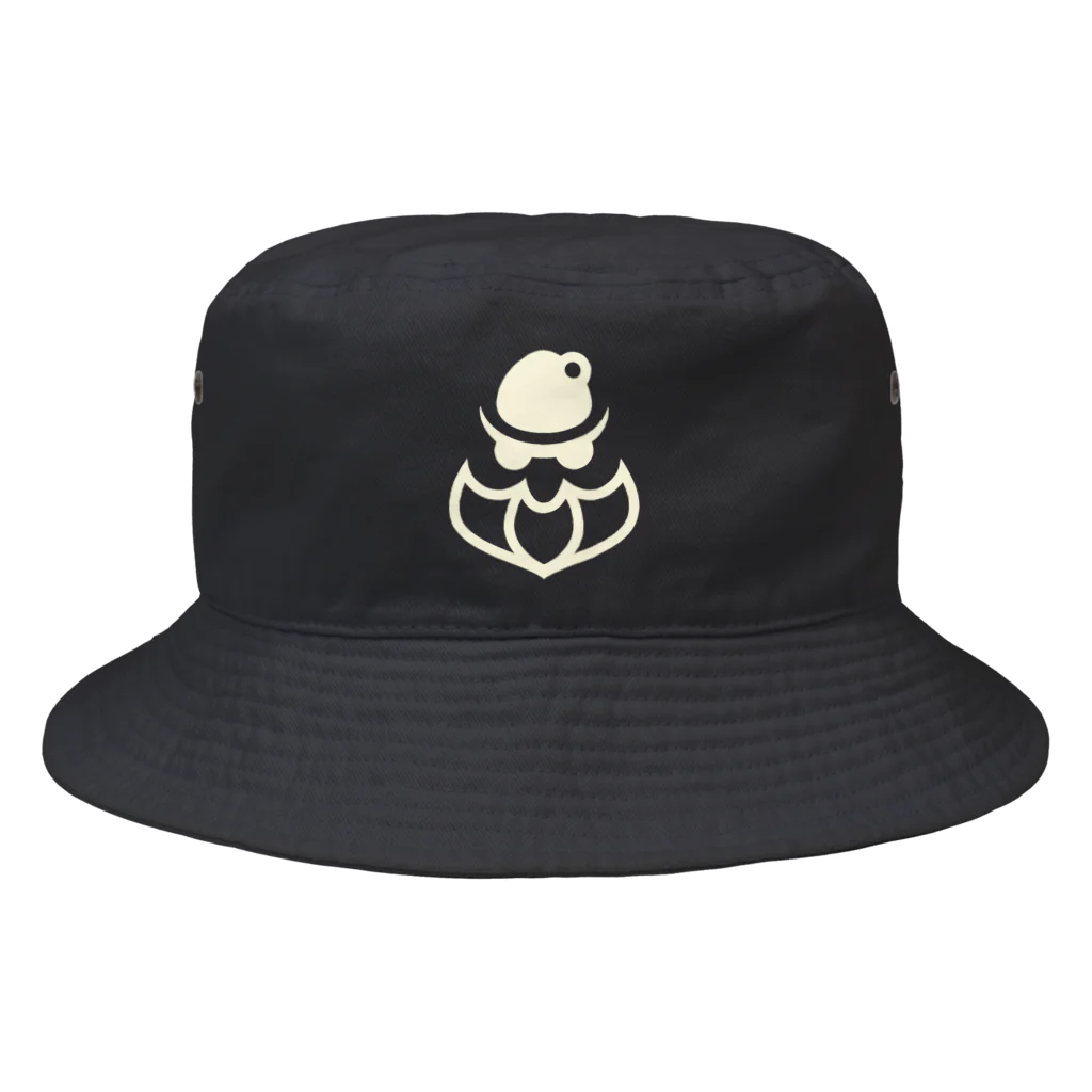 サンタｘマフィア オフィシャルshopのサンタ×マフィアロゴ【白】 Bucket Hat