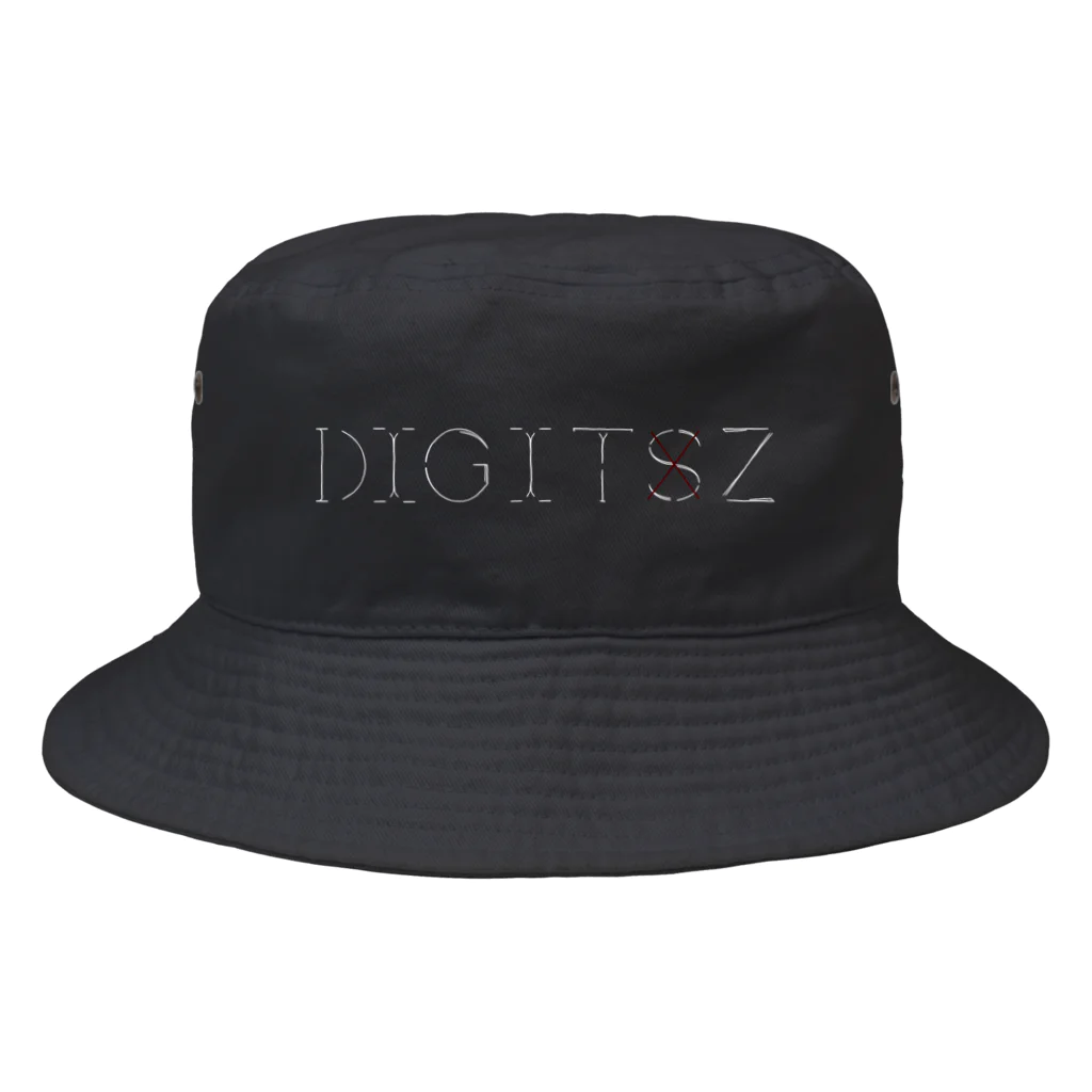 指奇（灼灼の×S フレーム Digitz 白文字 Bucket Hat