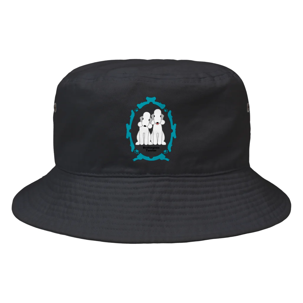 ベドリントンテリアのワホワホショップのクラシックベドリントンテリア Bucket Hat