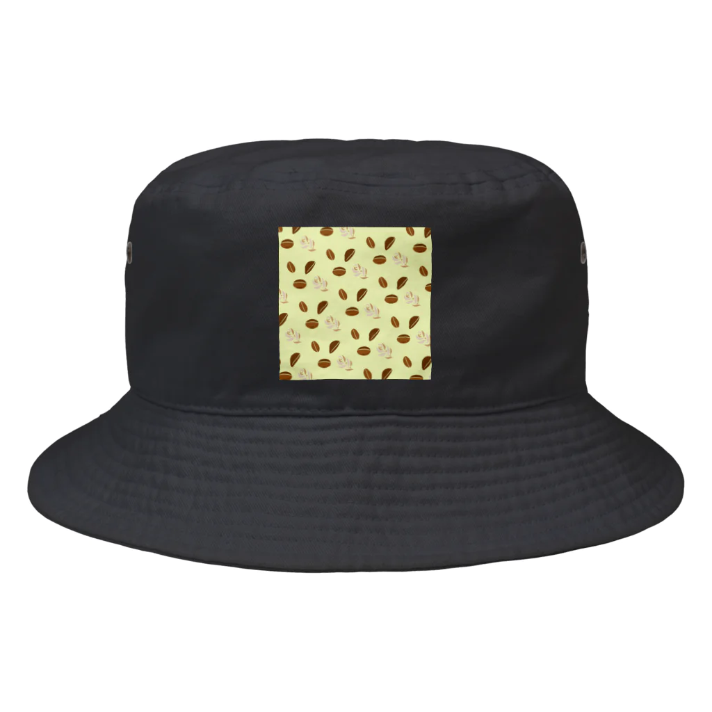 MZグラフィックスのコーヒービーンズ　クリーム色 Bucket Hat