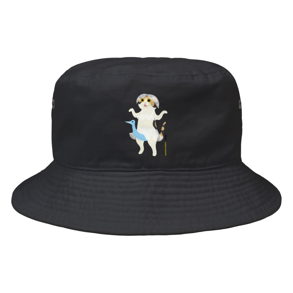 Quatre Illustrationのネコがきてみた♬ 01-S.バレリーナ Bucket Hat