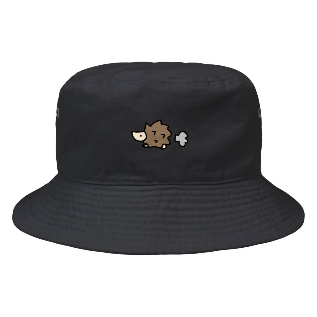 KIKITEKI_LABORATORYのてくてくはりねずみ Bucket Hat