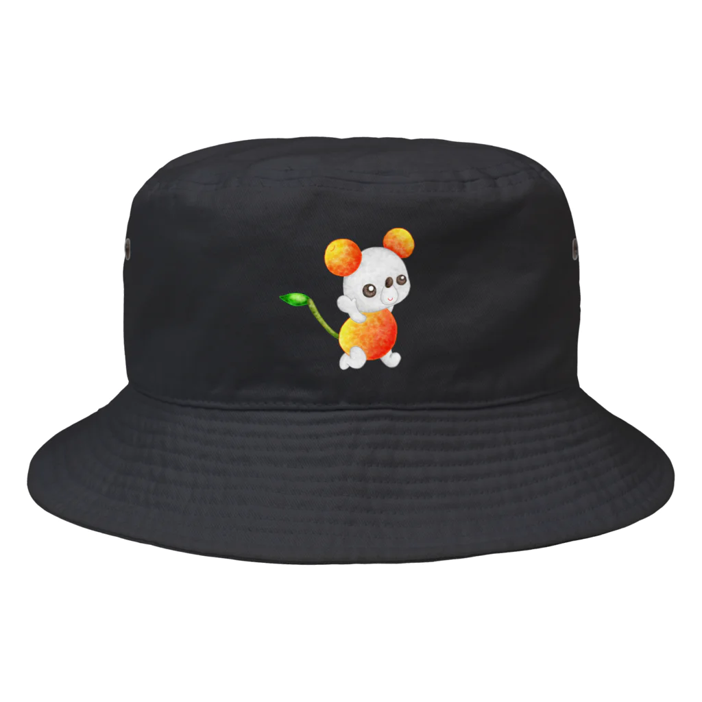 satoayaのアニマルカフェのフルーツアニマル　サクランボネズミ Bucket Hat