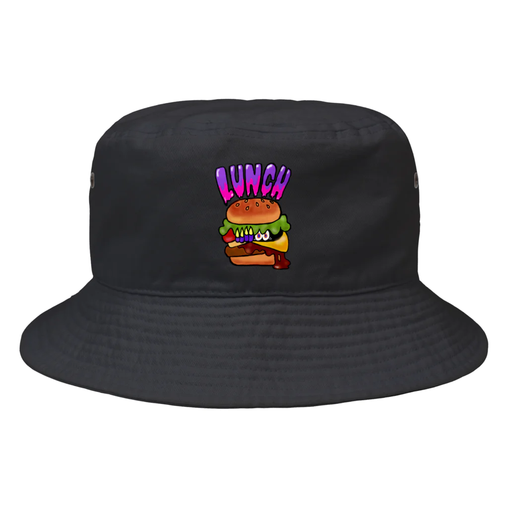 あやしいおばさん くろまめさんのランチ（チーズバーガー） Bucket Hat