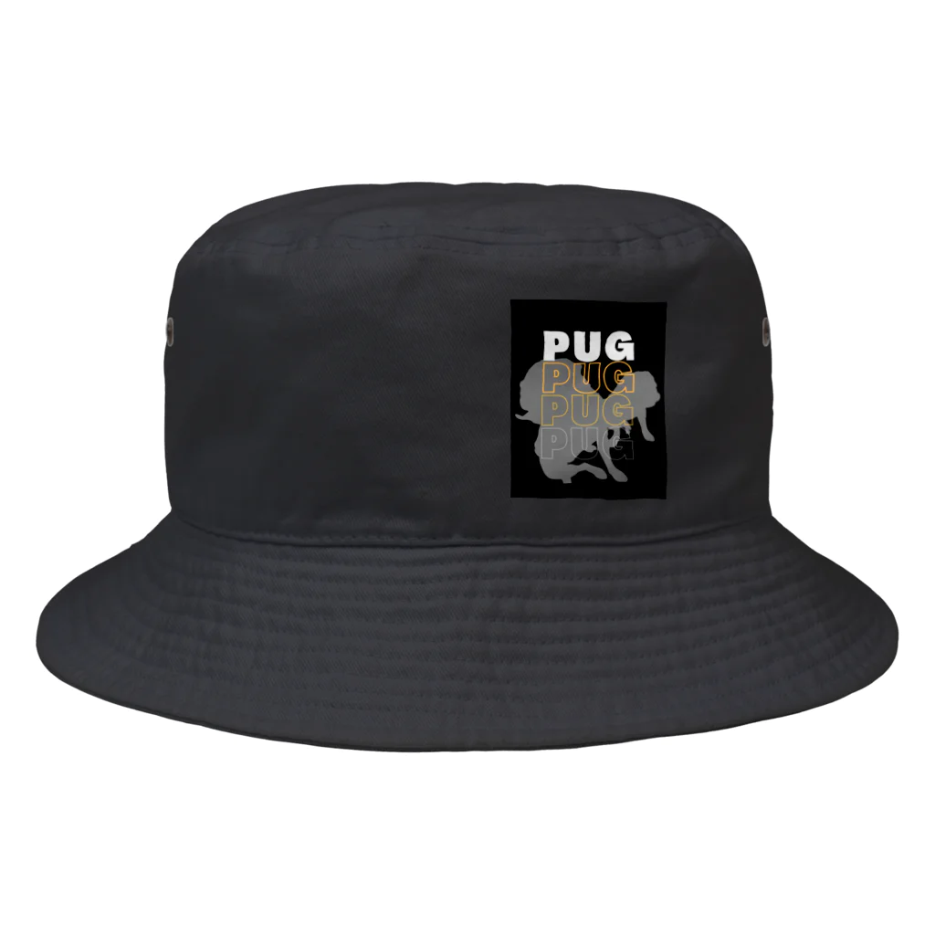 INULAVITAのPug silhouette Bucket Hat