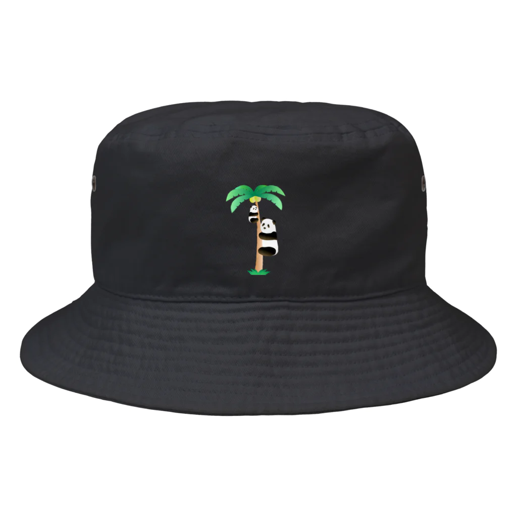 パンダむんのヤシの木に Bucket Hat