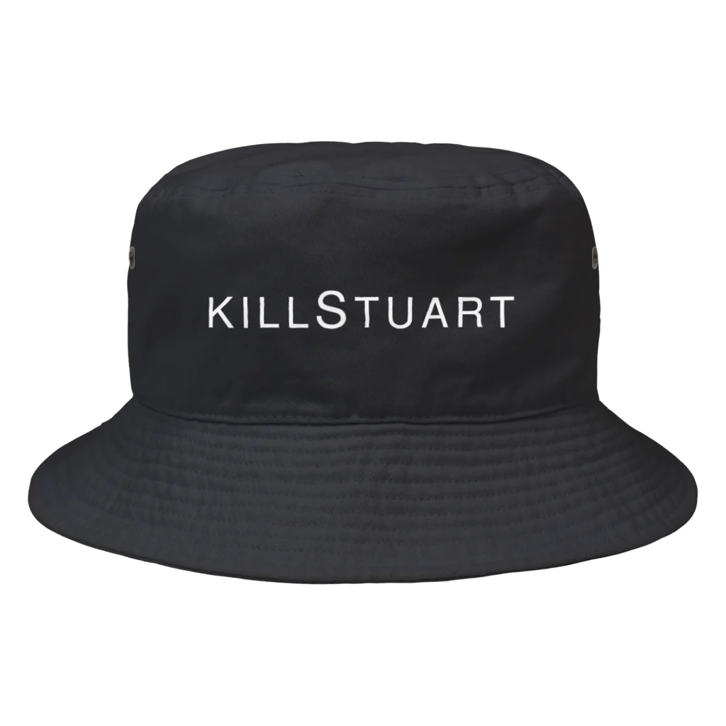 TOKYO LOGOSHOP 東京ロゴショップのKILL STUART-キル スチュアート-白ロゴ バケットハット