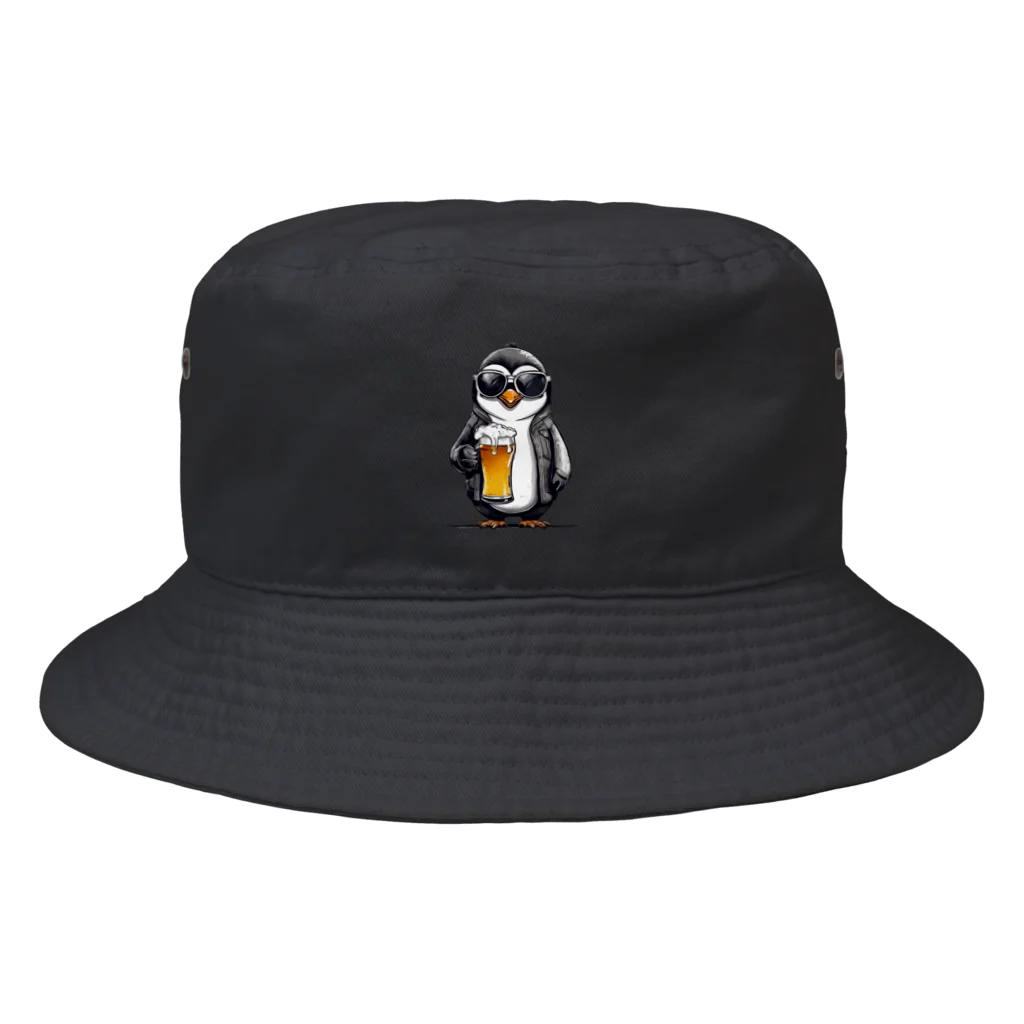 ペンギンスタイル_NKstyles2023のペンギン村の『ペンビール〜Penbeer〜』 Bucket Hat