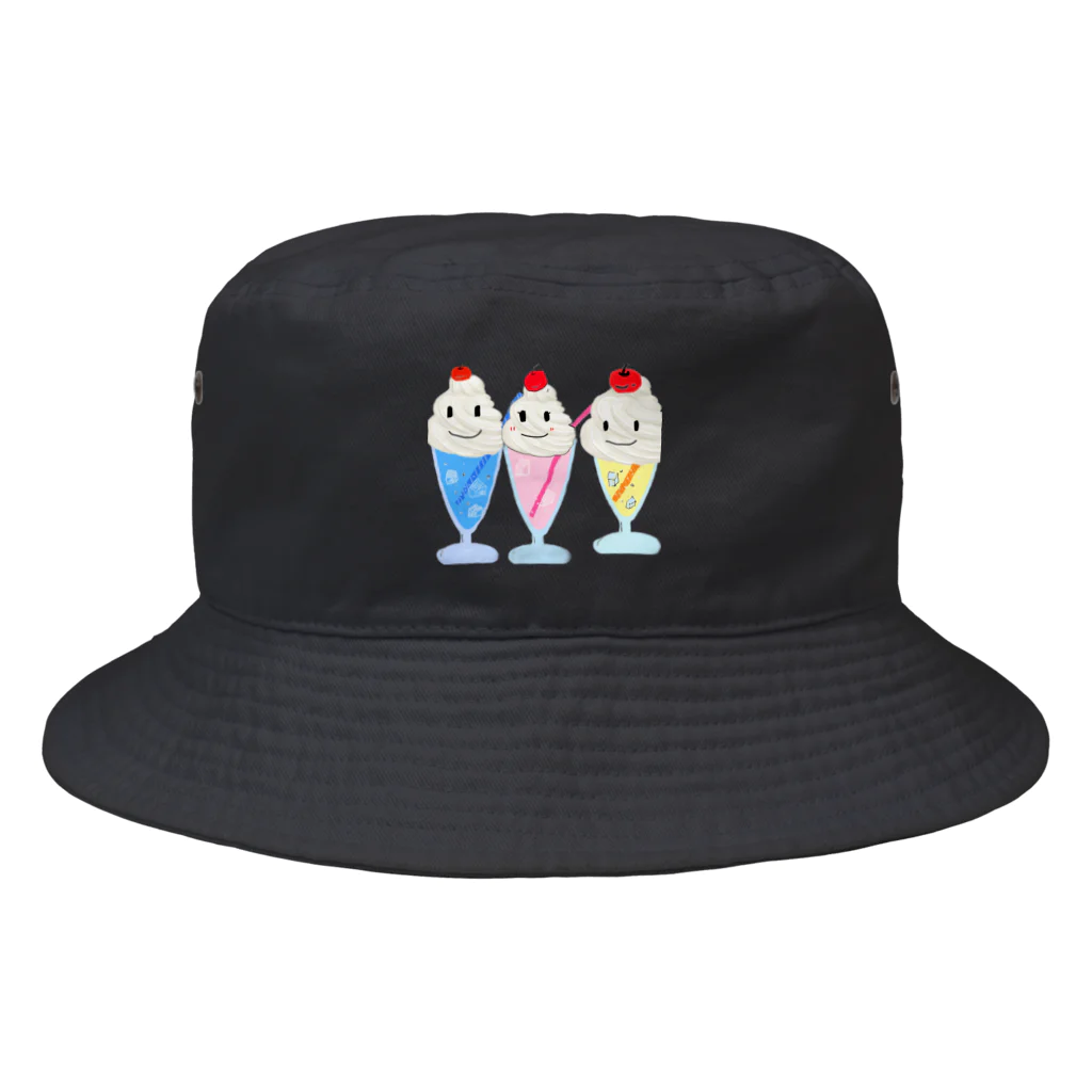 chiro&kuroのクリームソーダー三兄弟 Bucket Hat