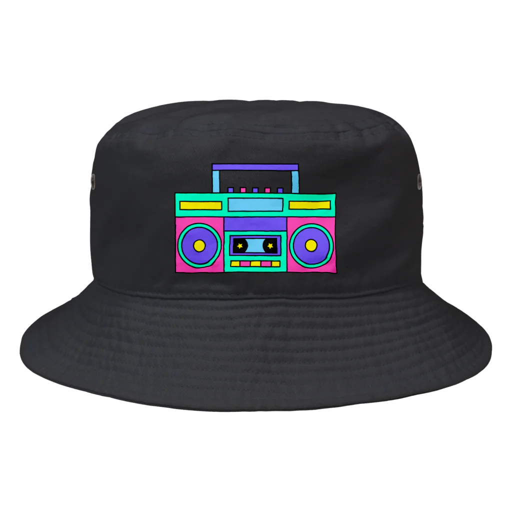 Lucia BOXの90’S　LOVE ITEM　ラジカセ Bucket Hat