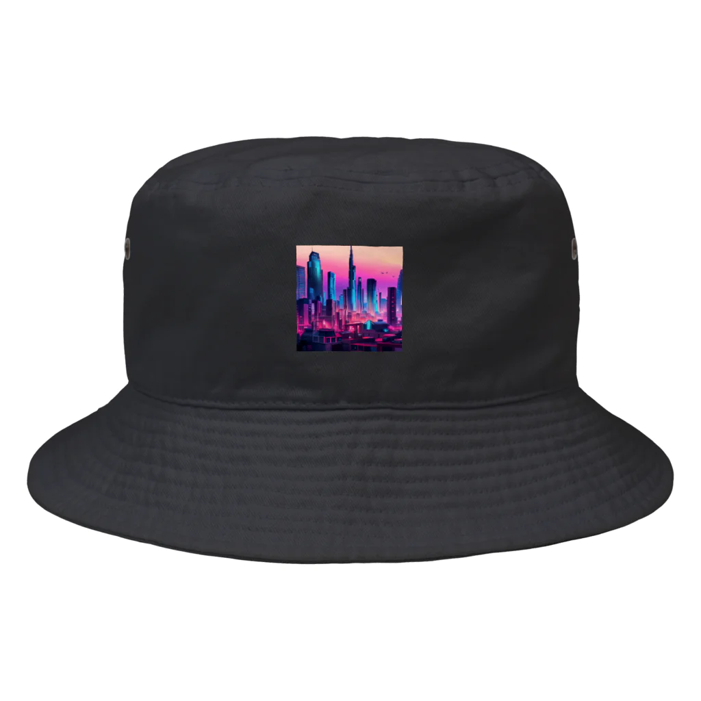  Neo Nature Threads（ネオ ネイチャー スレッズ）の未来都市の視線　～Gaze of the Future City～ Bucket Hat