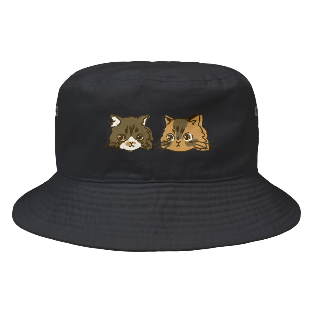 猫のきぬくんのお店のかわいいこといつもいっしょ Bucket Hat