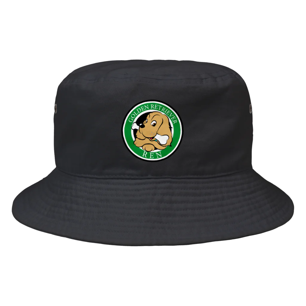 ACA oldschool tatsのゴールデンレトリバー　レンくん Bucket Hat