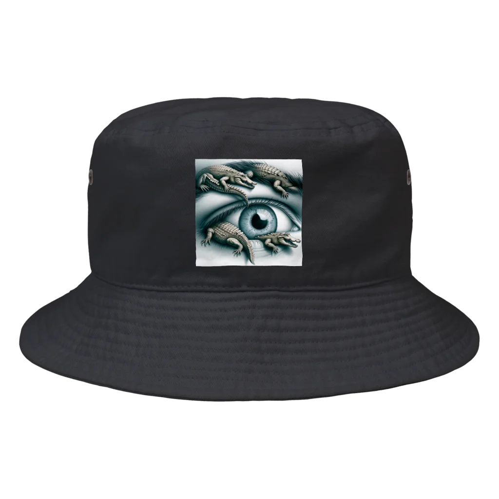 SALVADORSの目からクロコダイル Bucket Hat