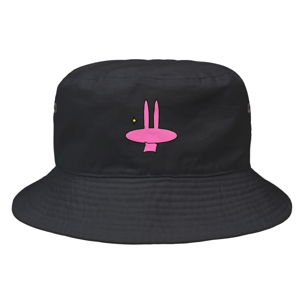 ピンクうさぎと。のクールなピンクうさぎ Bucket Hat
