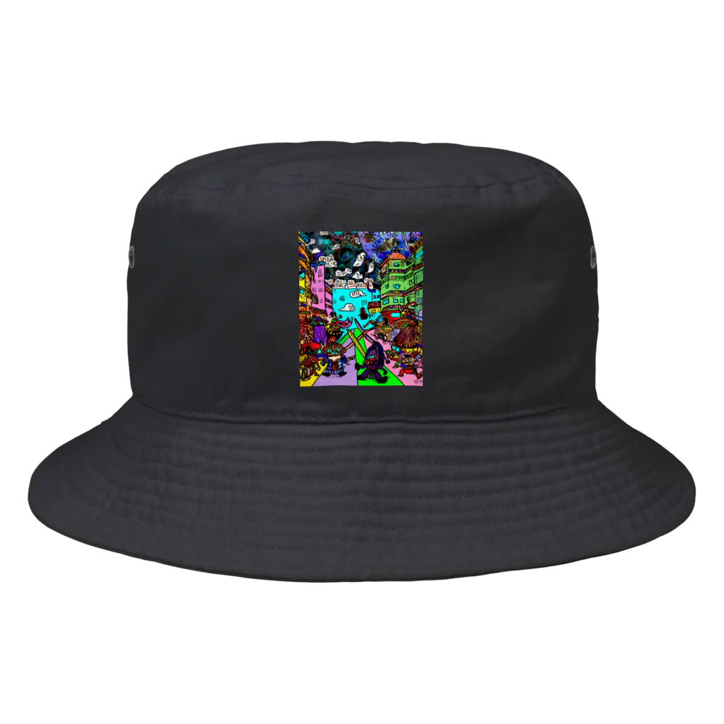 Ａ’ｚｗｏｒｋＳの宇宙人類皆兄弟 VERTICAL Bucket Hat