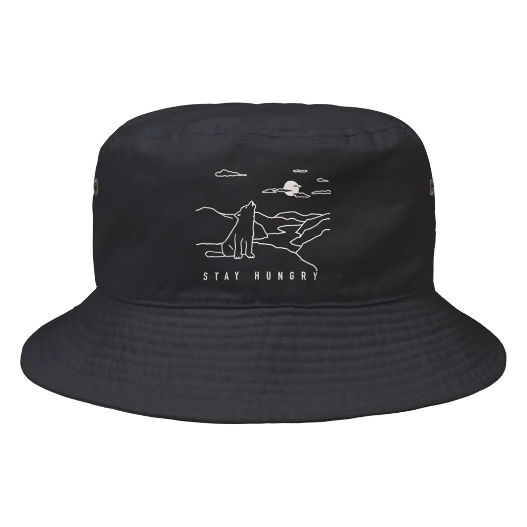 kiki25の子どもオオカミの遠吠え Bucket Hat