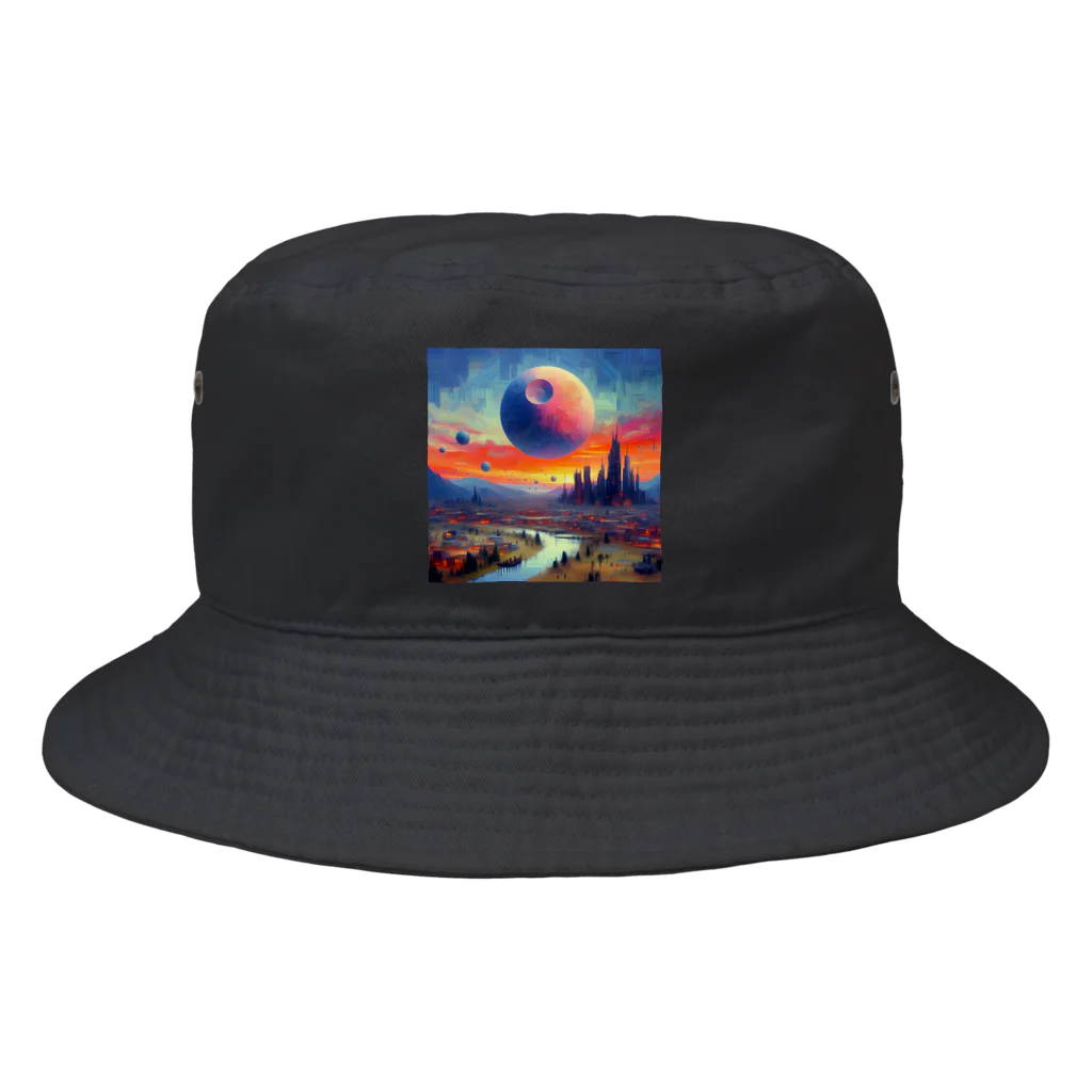 ヘッヘンのお店の【異世界】アート Bucket Hat