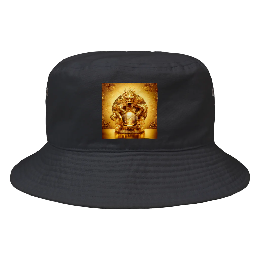 【金龍】Kinryuの【金運爆上げ】金龍守護神グッズ_001 Bucket Hat