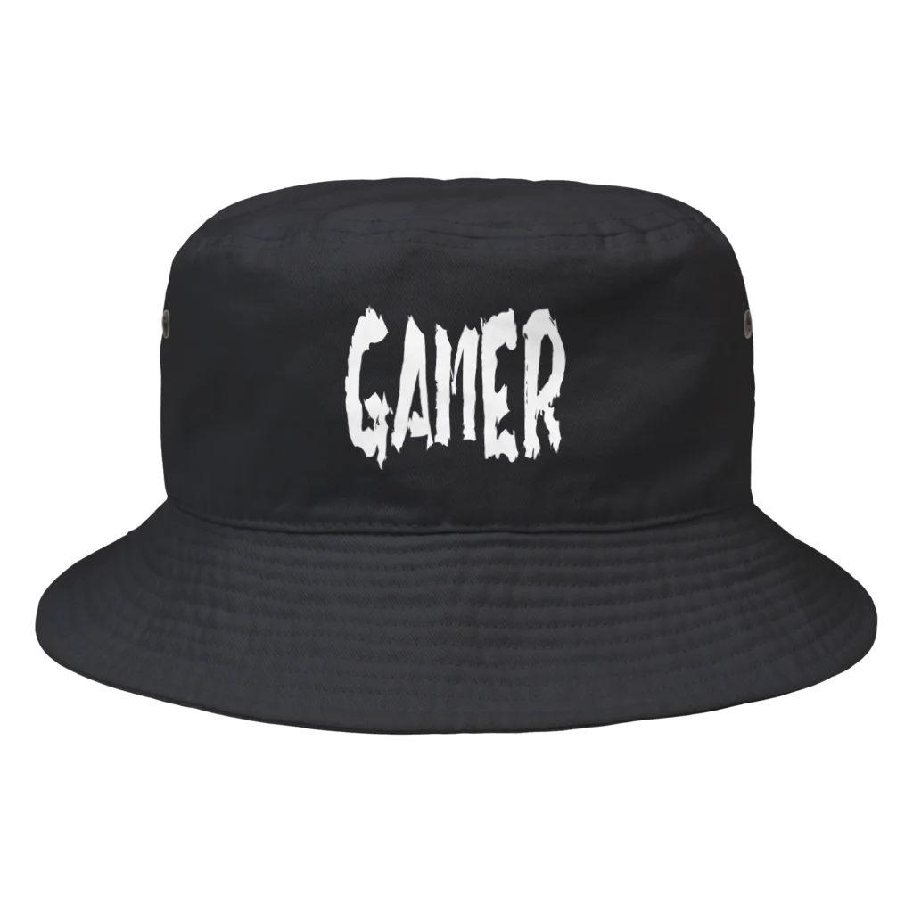 MtDesignShopのGAMER(白) Bucket Hat