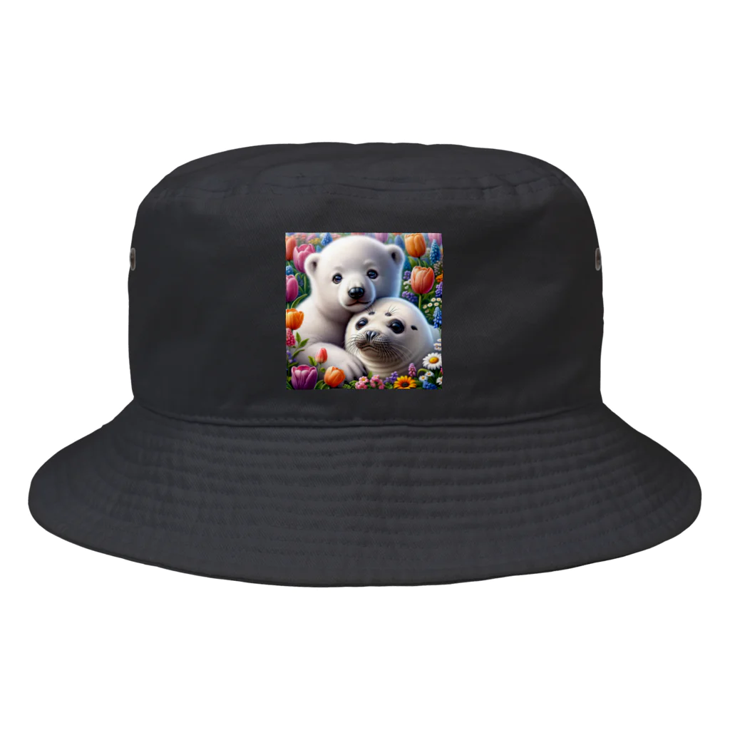 ミントキャンディのbabyあにまる Bucket Hat