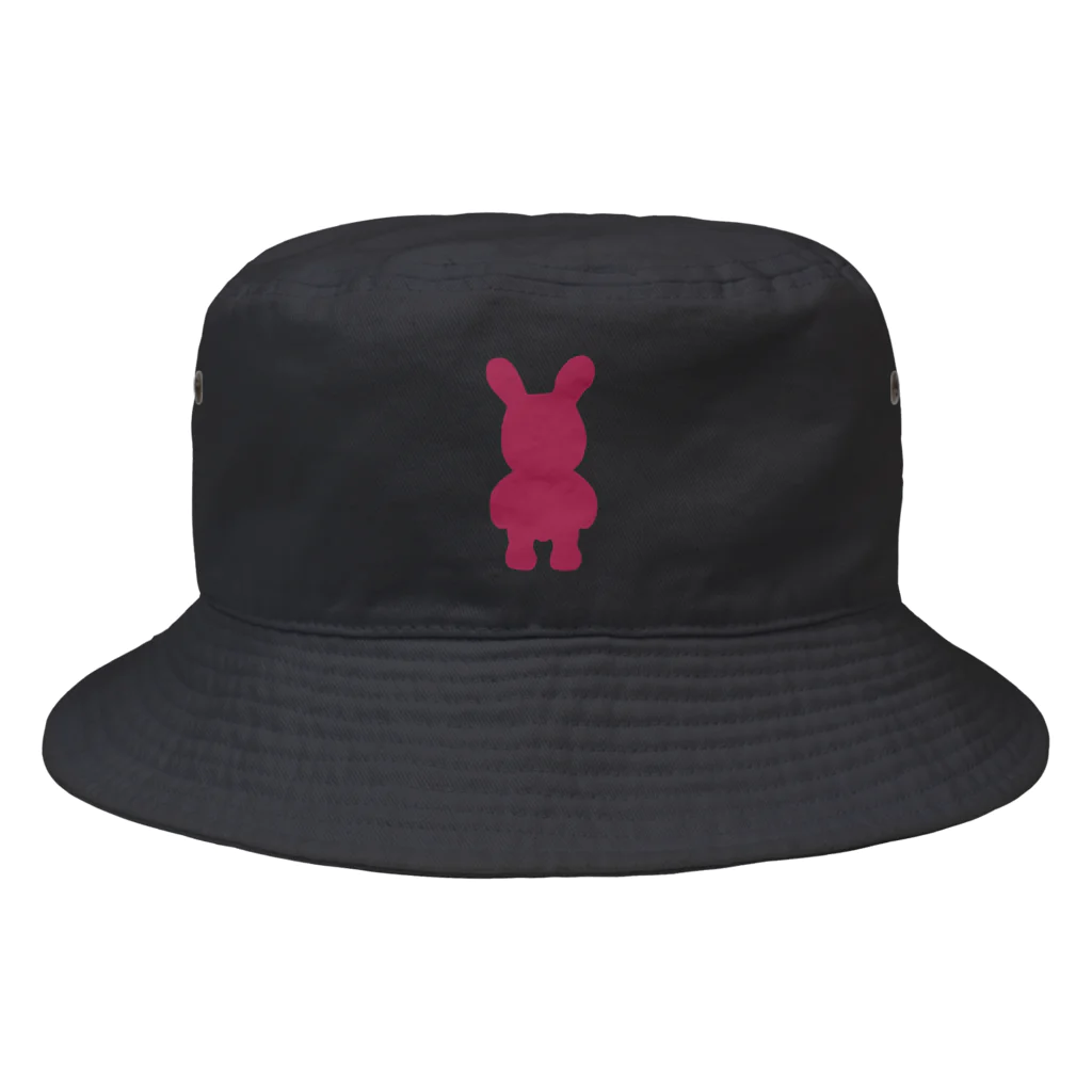 ピンクうさぎのたぶんセーフ Bucket Hat