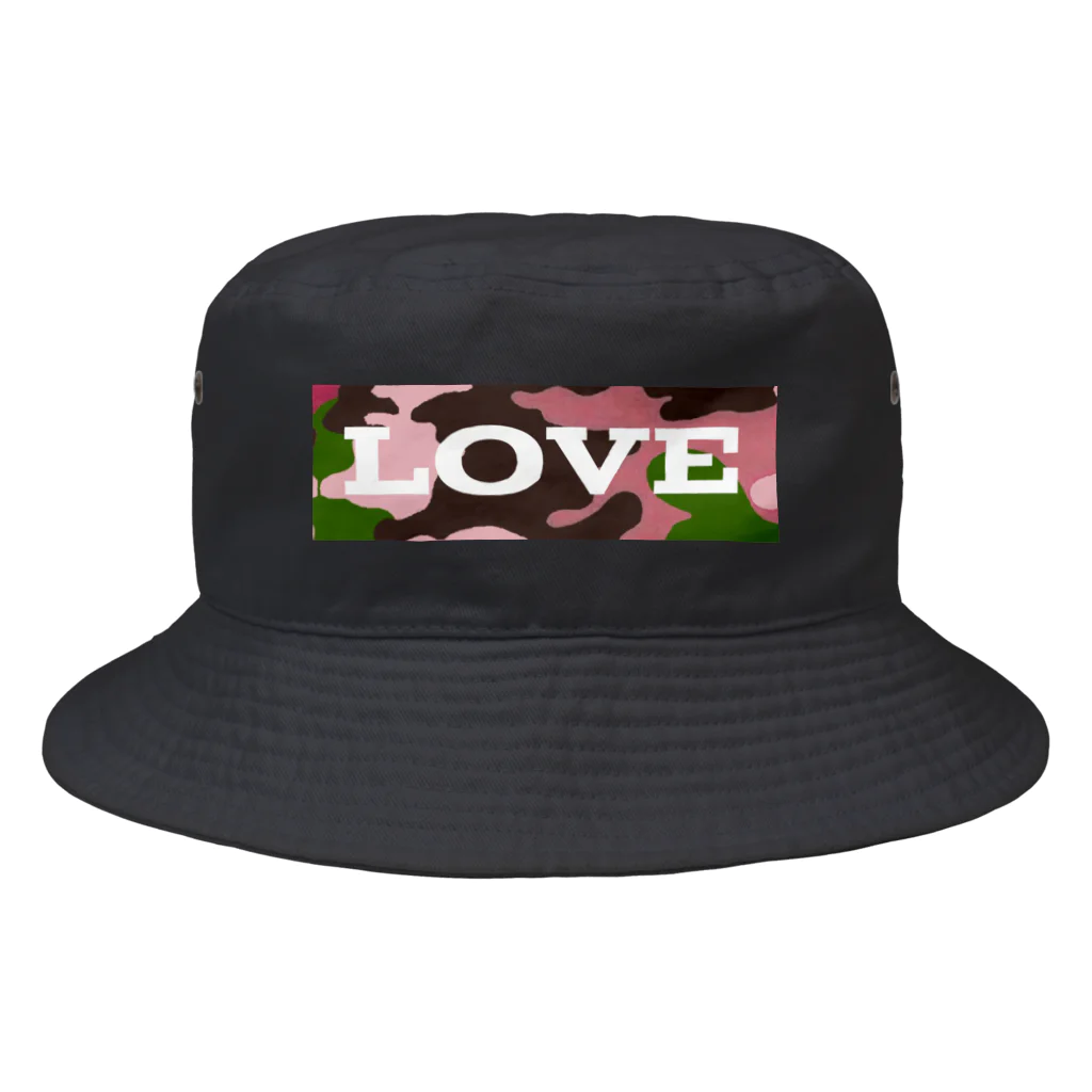 LOVE lovelyのLOVE ロゴ バケットハット