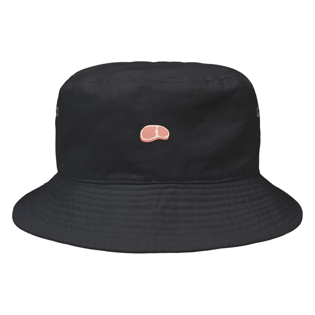 ウサギのウー by NIKUQ WORKSの生肉のお帽子 Bucket Hat