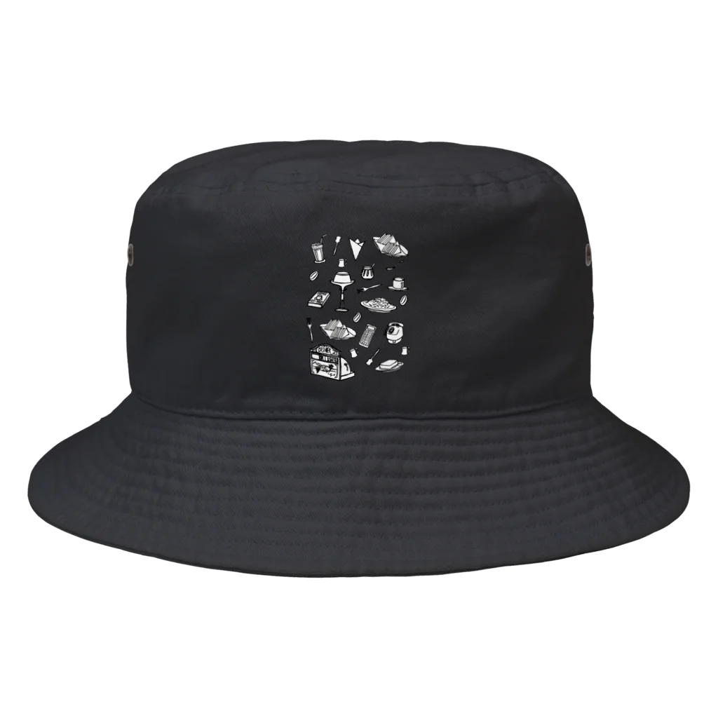 気ままに創作　よろず堂の純喫茶　モノクロ Bucket Hat