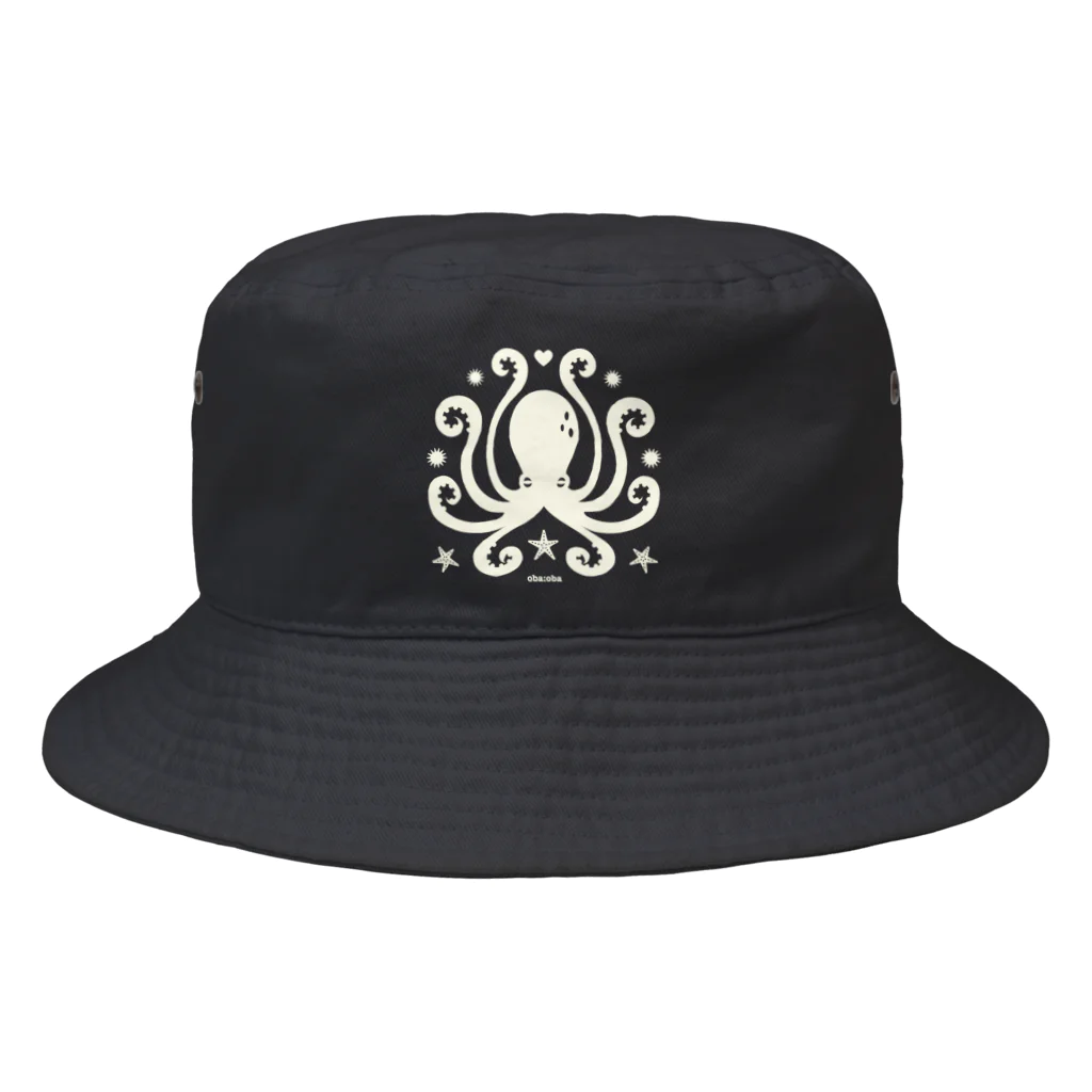 oba:obaの蛸紋章ホワイト Bucket Hat