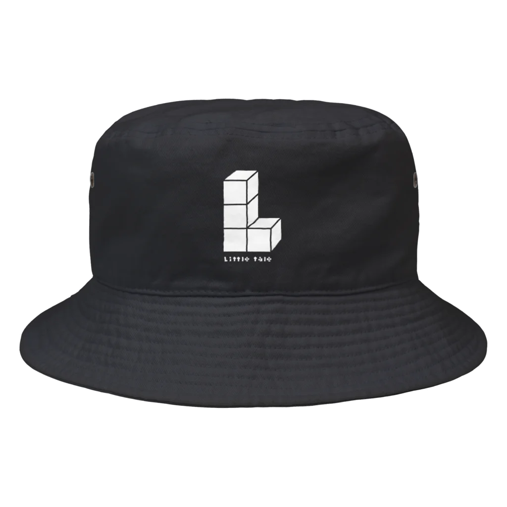 大阪日本橋オタクバーLittletale(リトルテイル)のLittleltaleロゴシリーズ(WH) Bucket Hat
