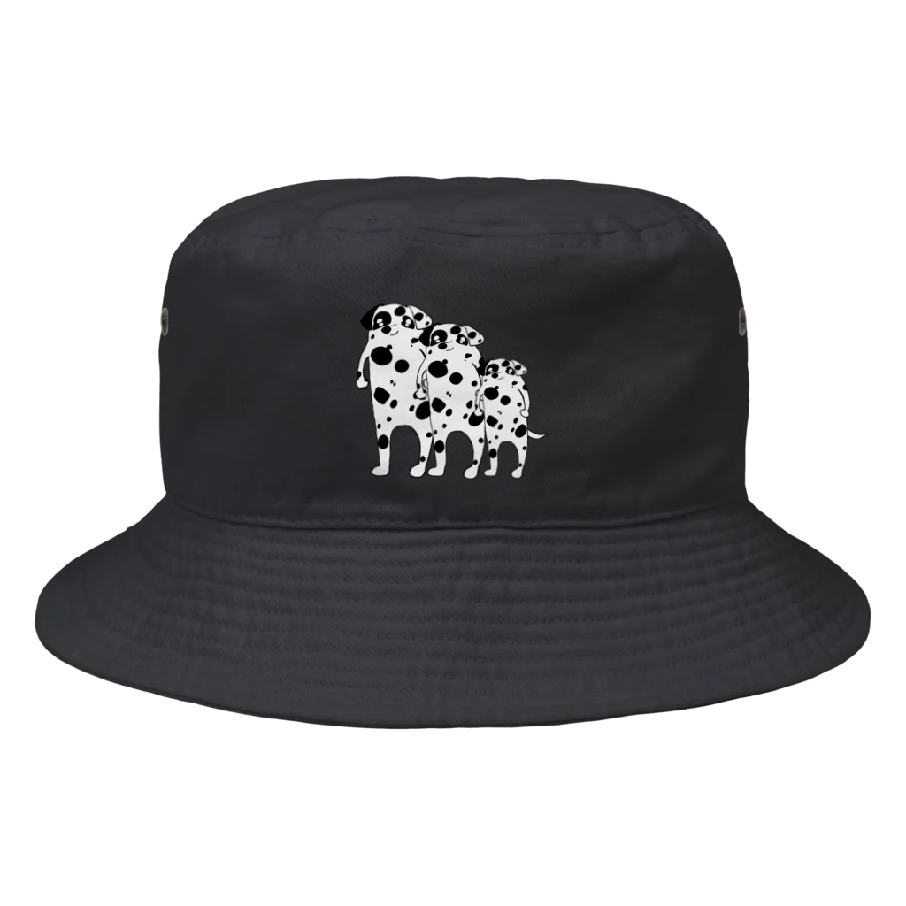 シソイロハのダルメシアン3 Bucket Hat