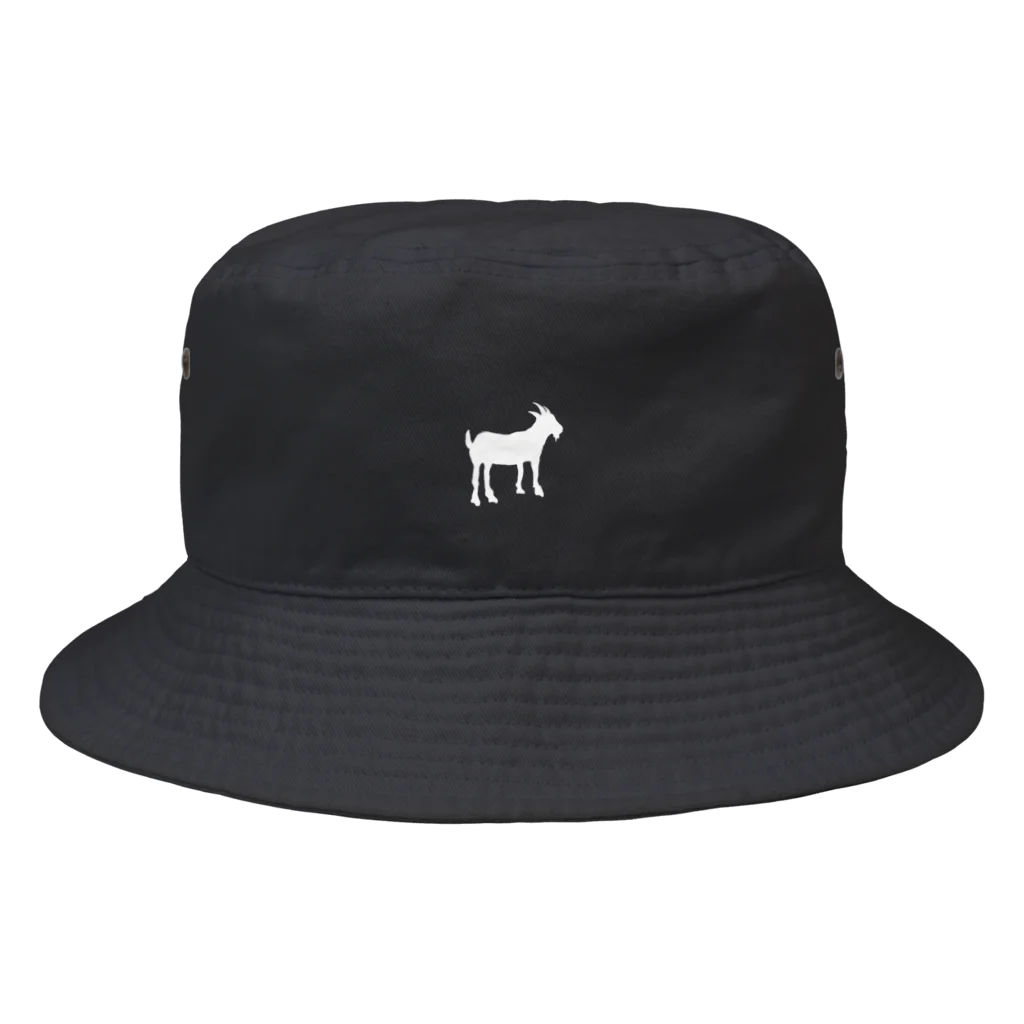 510goat（ゴートゴート）のヤギ（シルエット） Bucket Hat