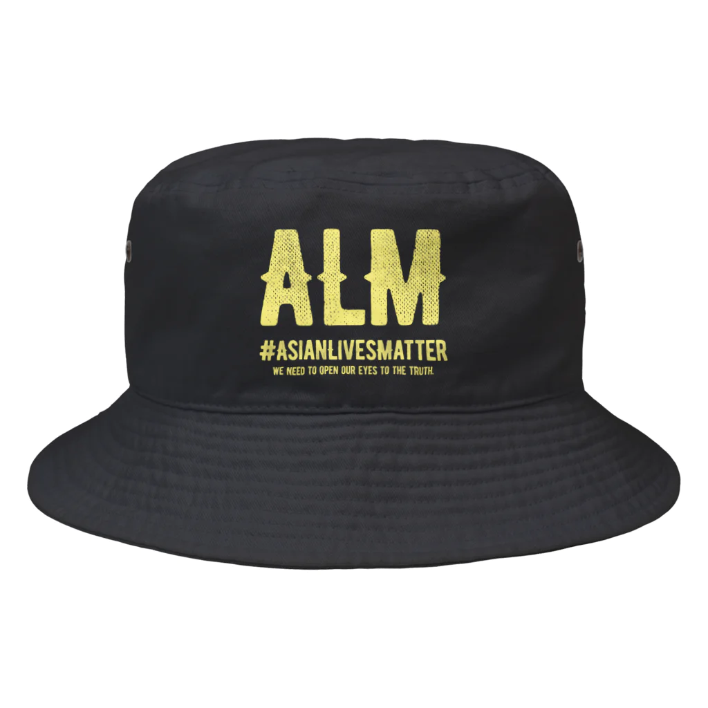 SANKAKU DESIGN STOREのAsian Lives Matter。 黄 バケットハット