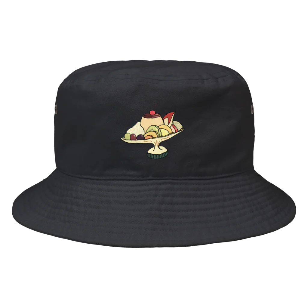 気ままに創作　よろず堂のプリン・ア・ラ・モード　レトロ Bucket Hat