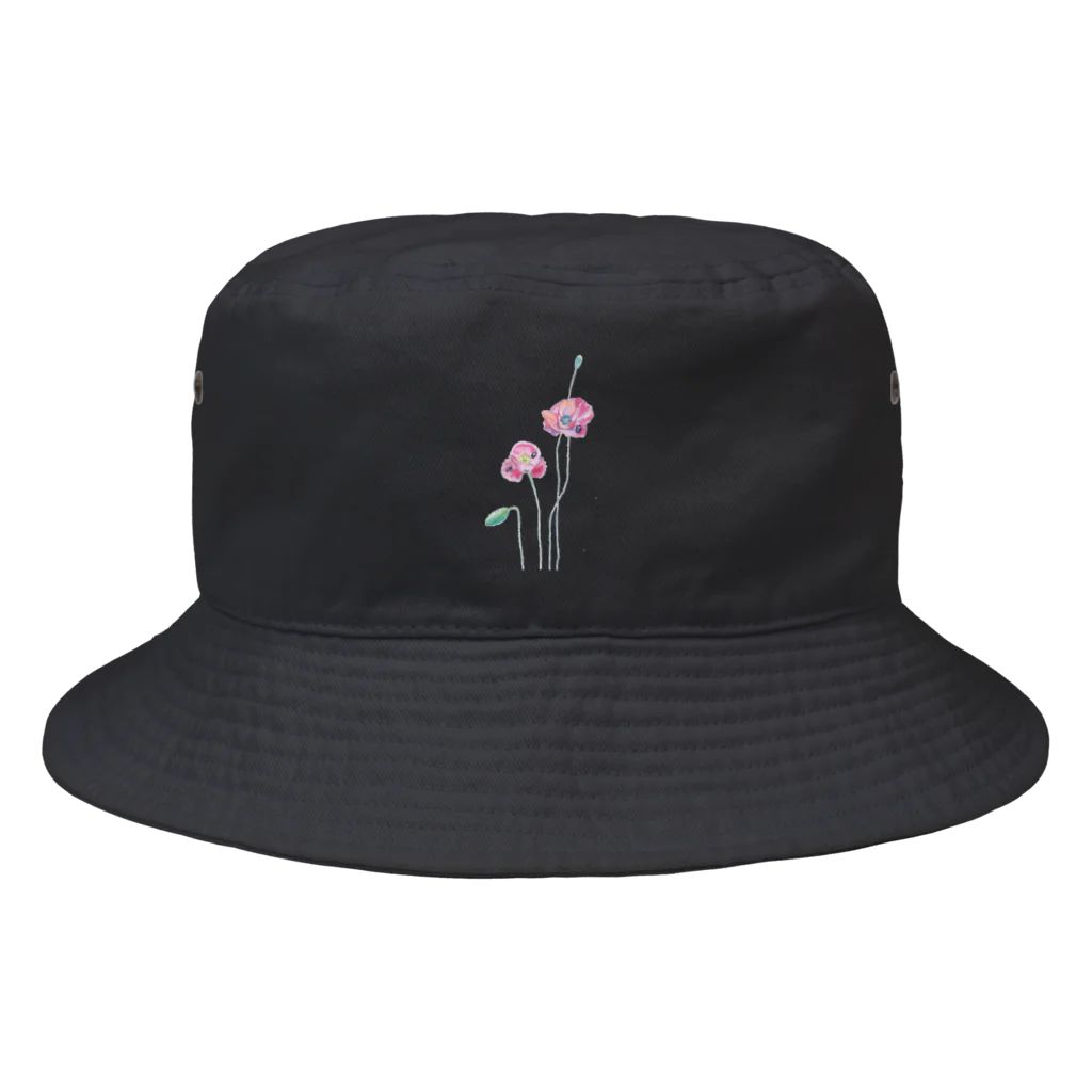 kitsuneのポピーと虫（kitsuneのポップアートシリーズ） Bucket Hat