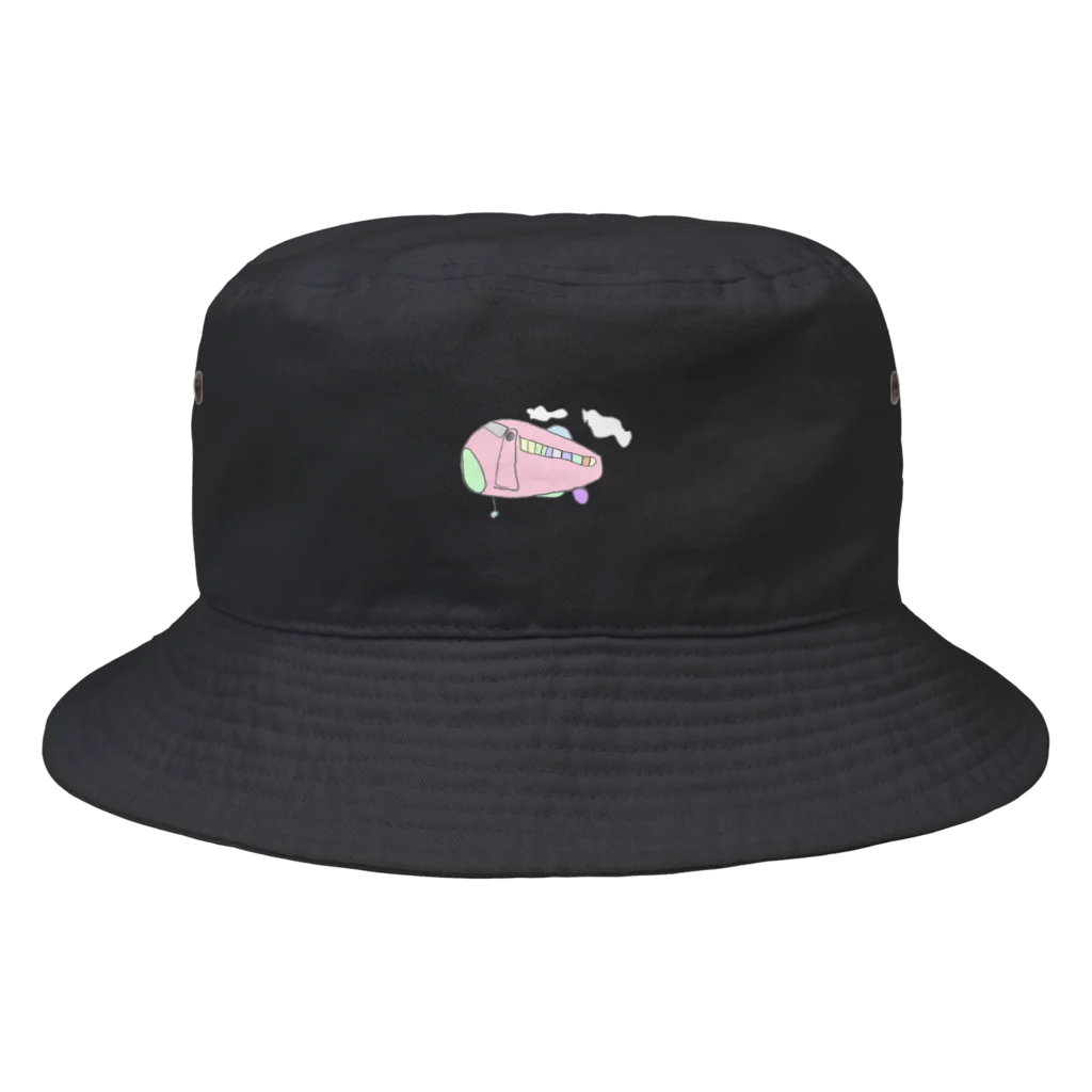 wMoonの飛行機 Bucket Hat