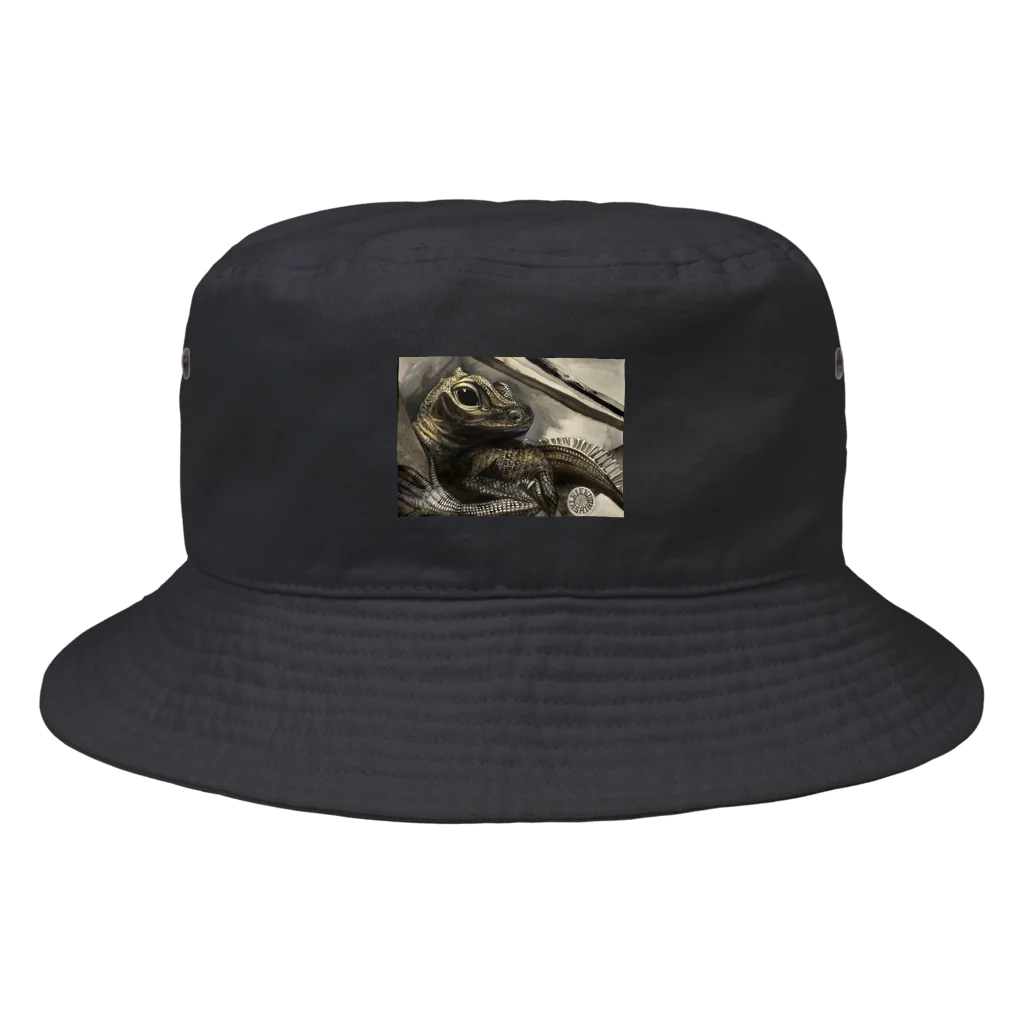 田代りえ子のtashiroriekoホカケトカゲ Bucket Hat