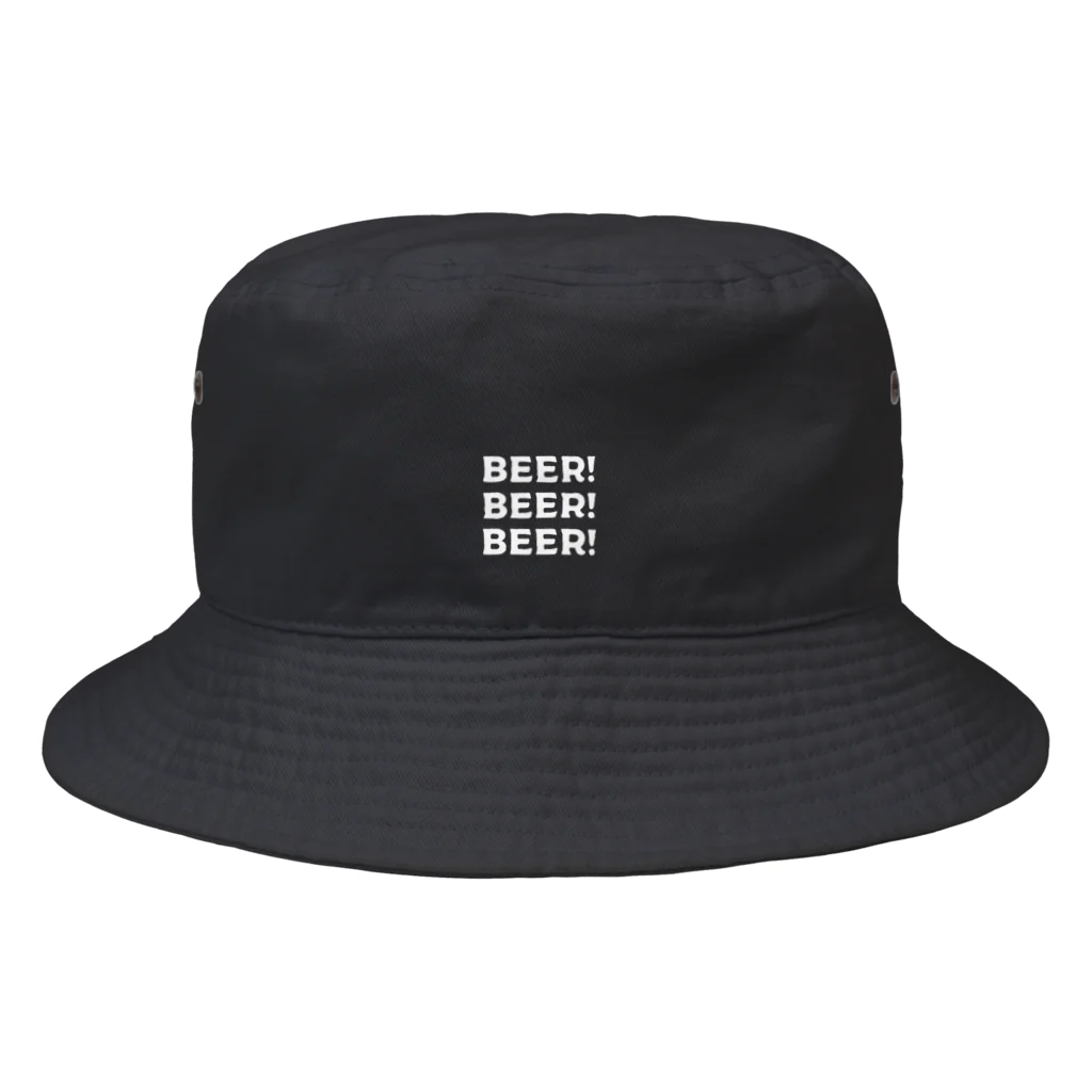 みなみのへんなみせのビール！ビール！ビール！(白字) Bucket Hat