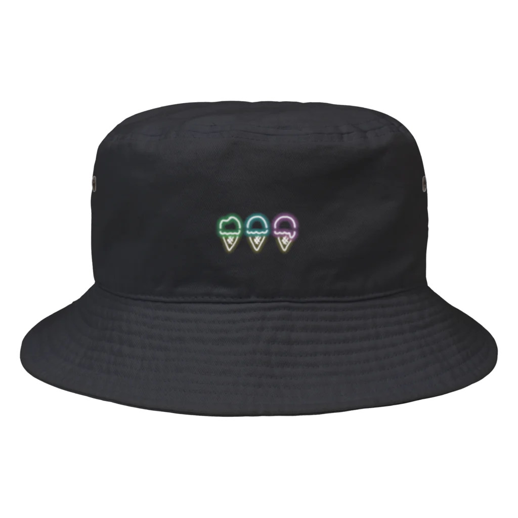 あーちゃん屋のネオンアイスクリーム Bucket Hat