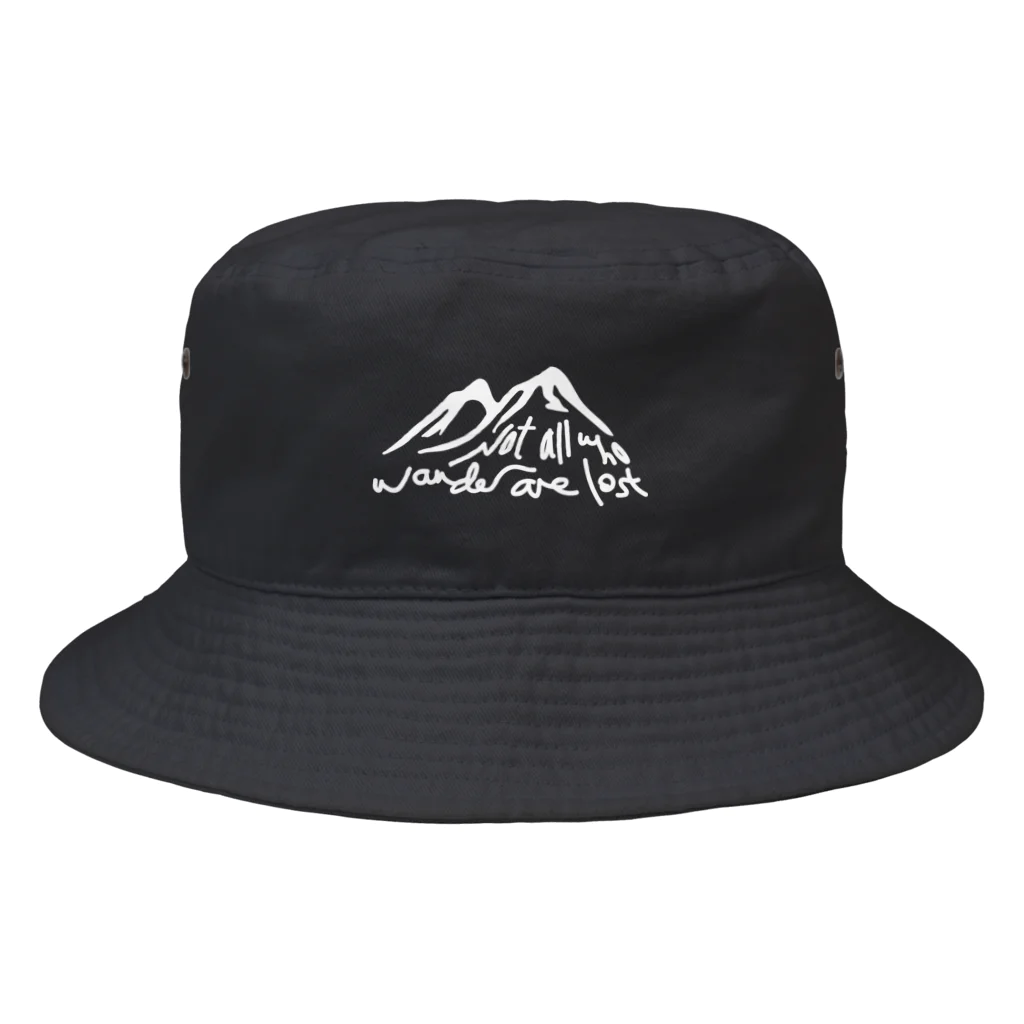 emmacchiのNot All Who Wander Are Lost (白文字) Bucket Hat