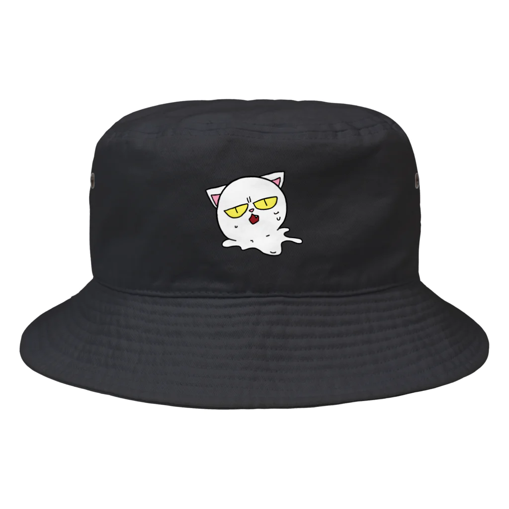 はちよんごのとけるしろねこ Bucket Hat