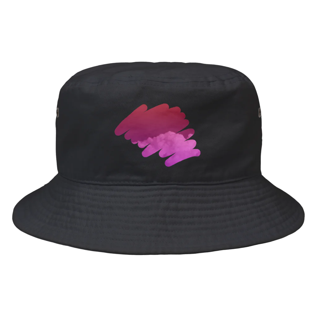 のゆきのしゃしーんのぶどう色 Bucket Hat