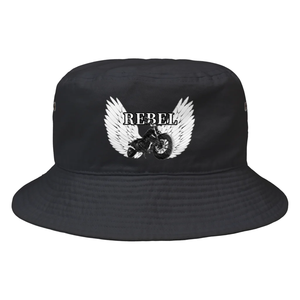 Aym'collectionのウィングREBEL Bucket Hat