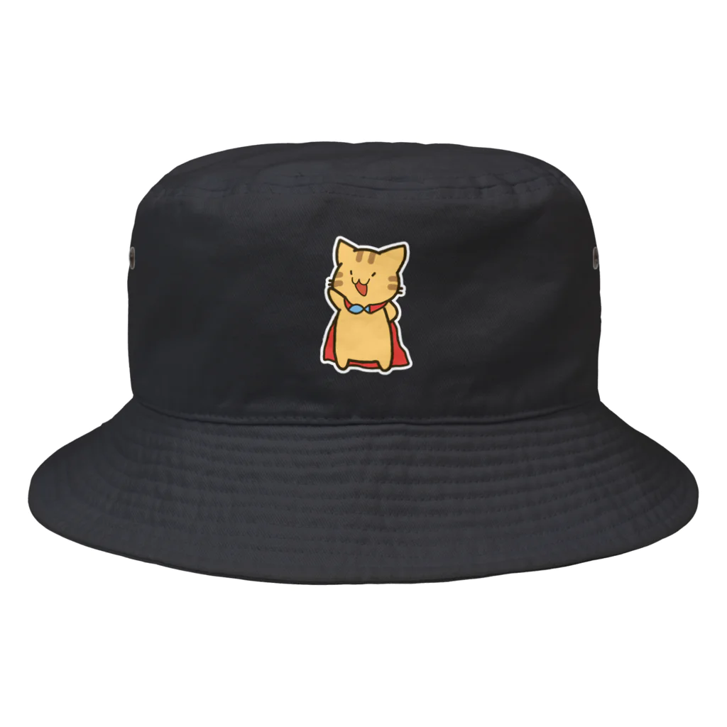 ねこのしっぽのねこねこヒーロー Bucket Hat