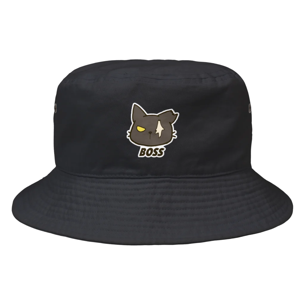 ねこのしっぽのBOSS Bucket Hat