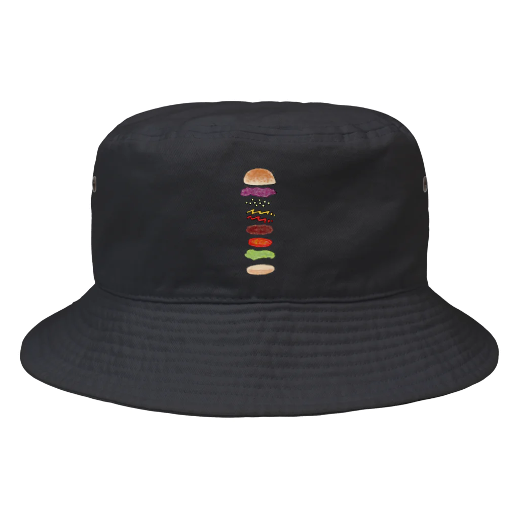 気ままに創作　よろず堂のハンバーガー Bucket Hat