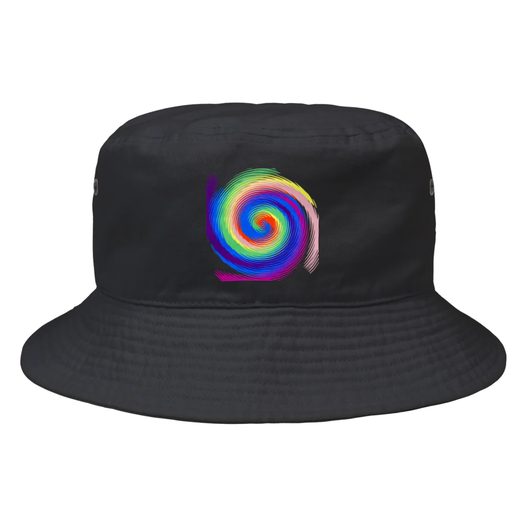 AQ-BECKのpsychedelic-Swirl Bucket Hat